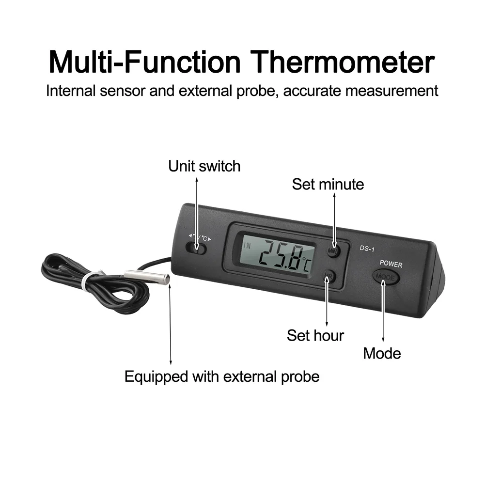 Celsius Fahrenheit Converter Indoor Outdoor Thermometer Home Environment Long Service Life Professional Manufacturing