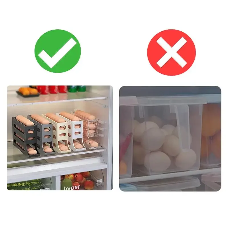 Refrigerator Egg Storage Box Side Door for Cold Box Egg Holder Crisper Organizer Kitchen Accessories Fridge Organizer Shelf image 3