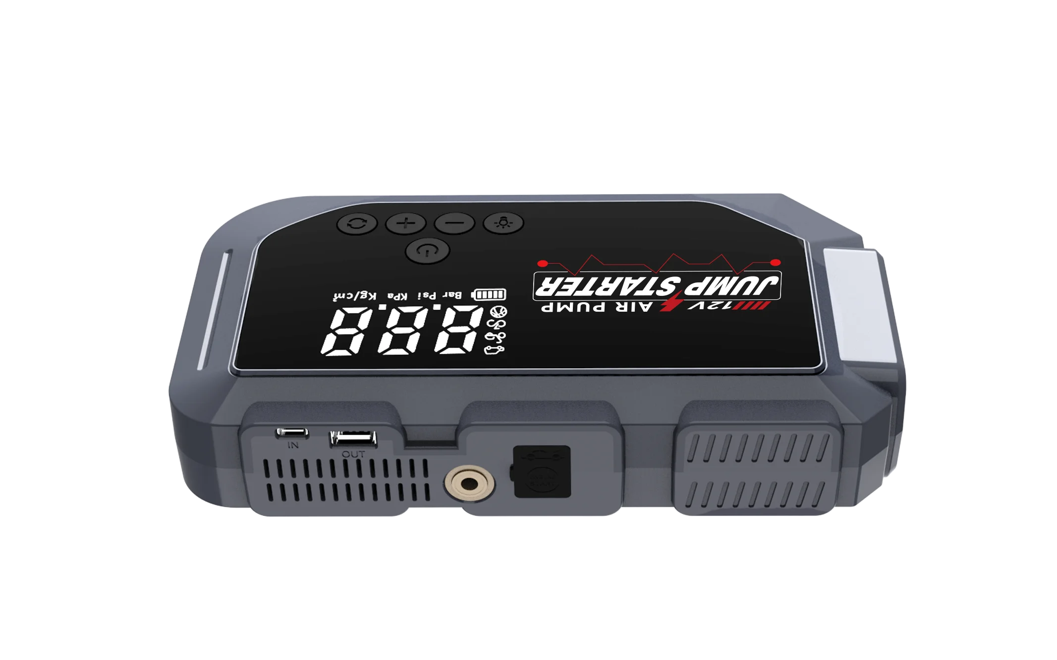 24000mAh Air Compressor Car Jump Starter 4000A 150 PSi Portable Battery Booster Power Bank With Air Pump Tire Tyre Inflator