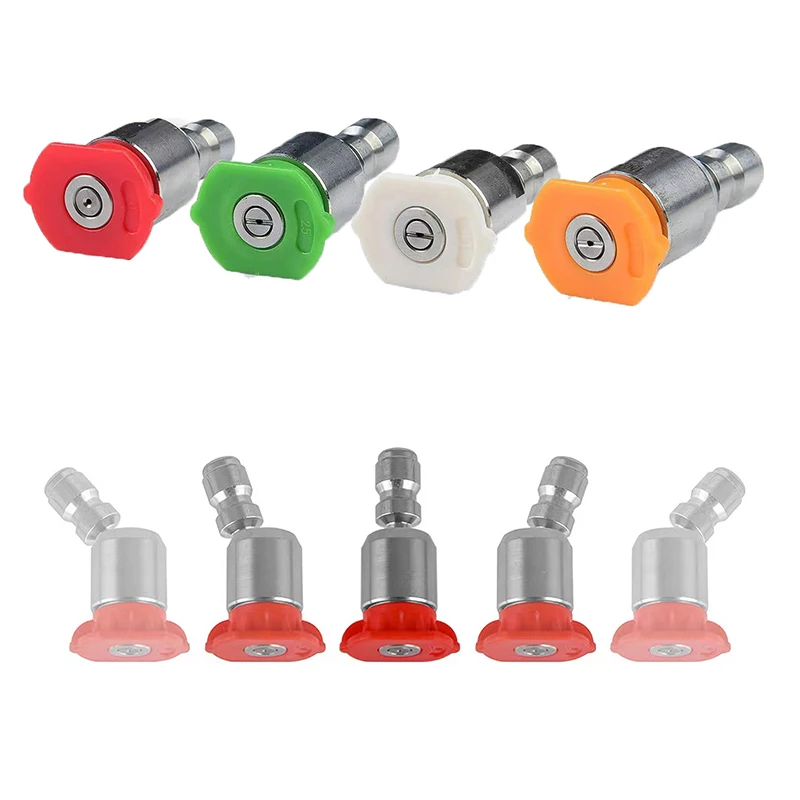 360° Rotatable Pressure Washer Nozzle Spray Tips 1/4\