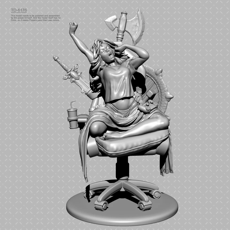 50mm 75mm 90mm Resin model kits figure beauty colorless and self-assembled （3D Printing ） TD-6176/3D