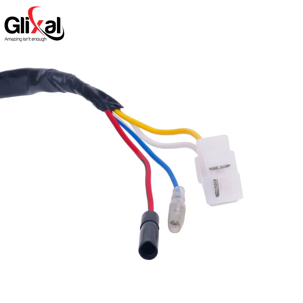 Glixal GY6 49cc 50cc 8-coil Magneto Alternator Stator for 139QMB 139QMA Chinese Scooter Moped Engine (Dual Ignition Coils)