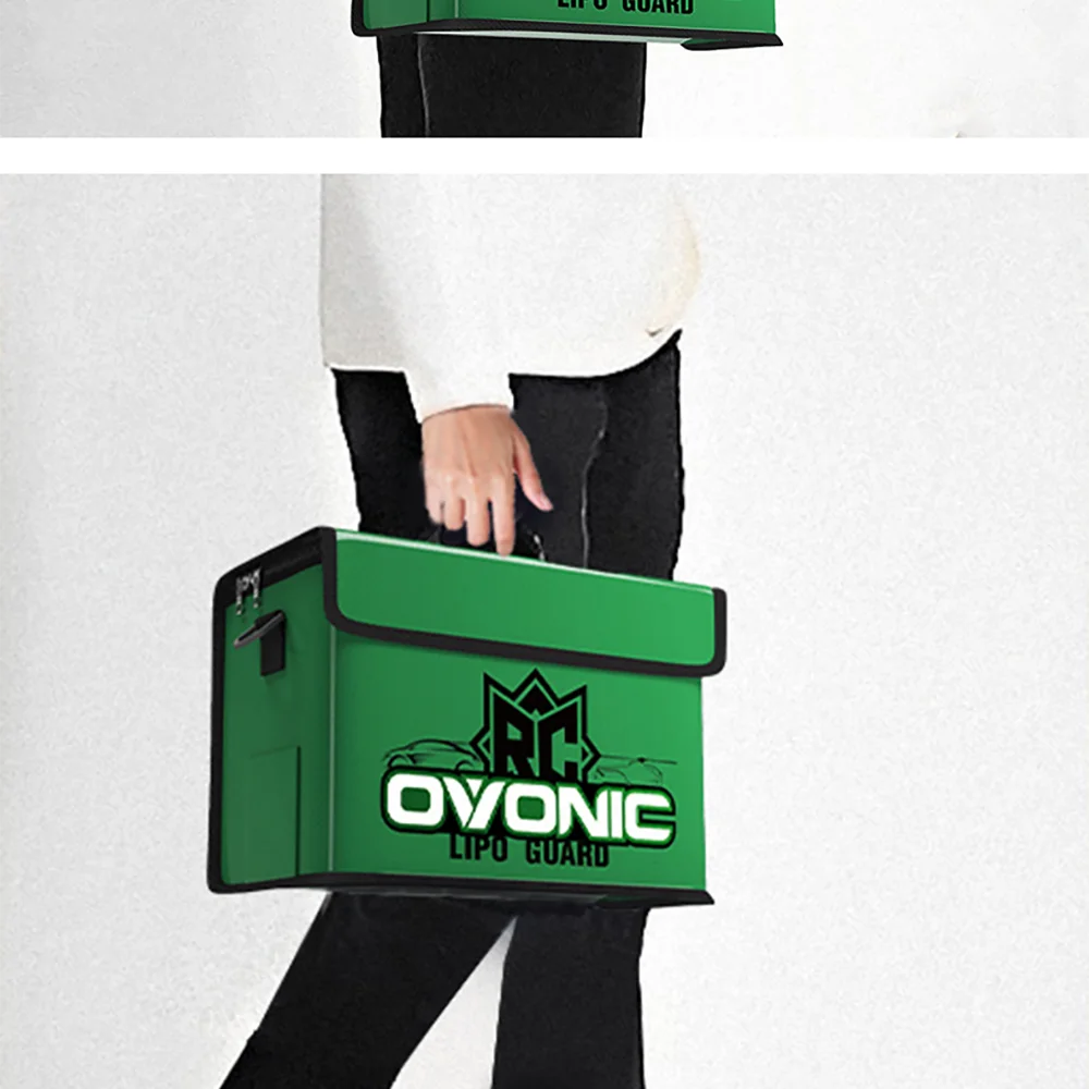Ovonic LiPo-Akku-Sicherheitsbeutel, flammhemmend und wasserdicht, tragbar, handlich, zur sicheren Aufbewahrung und zum Laden, große Kapazität. – Detail 23