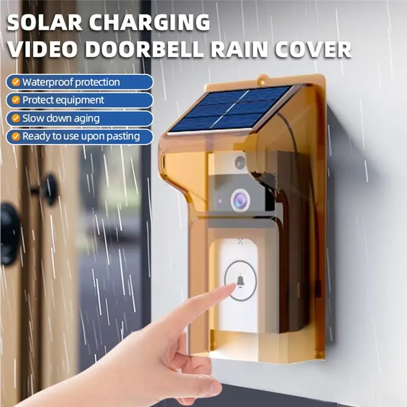 [NEW A09R!】 Smart Doorbell Camera With Solar Charging, Waterproof, Night Vision, HD, Two-Way Intercom Voice For Home Security