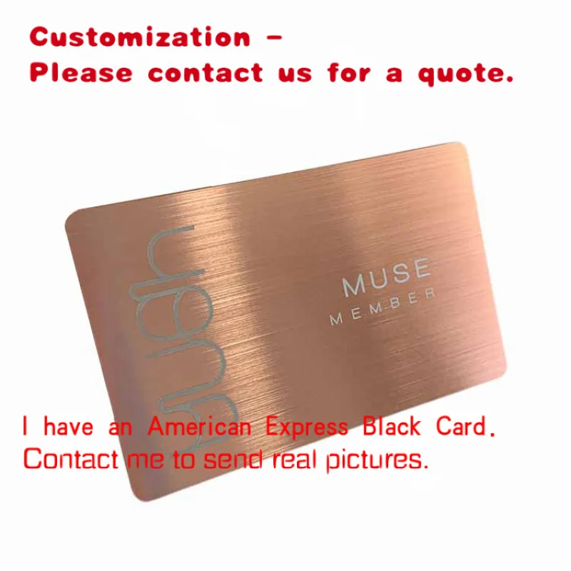

custom.Premier Metal VIP Membership Card Fast Reading Hidden NFC Programmable Custom Engraving Factory Price 13.56MHz Frequ