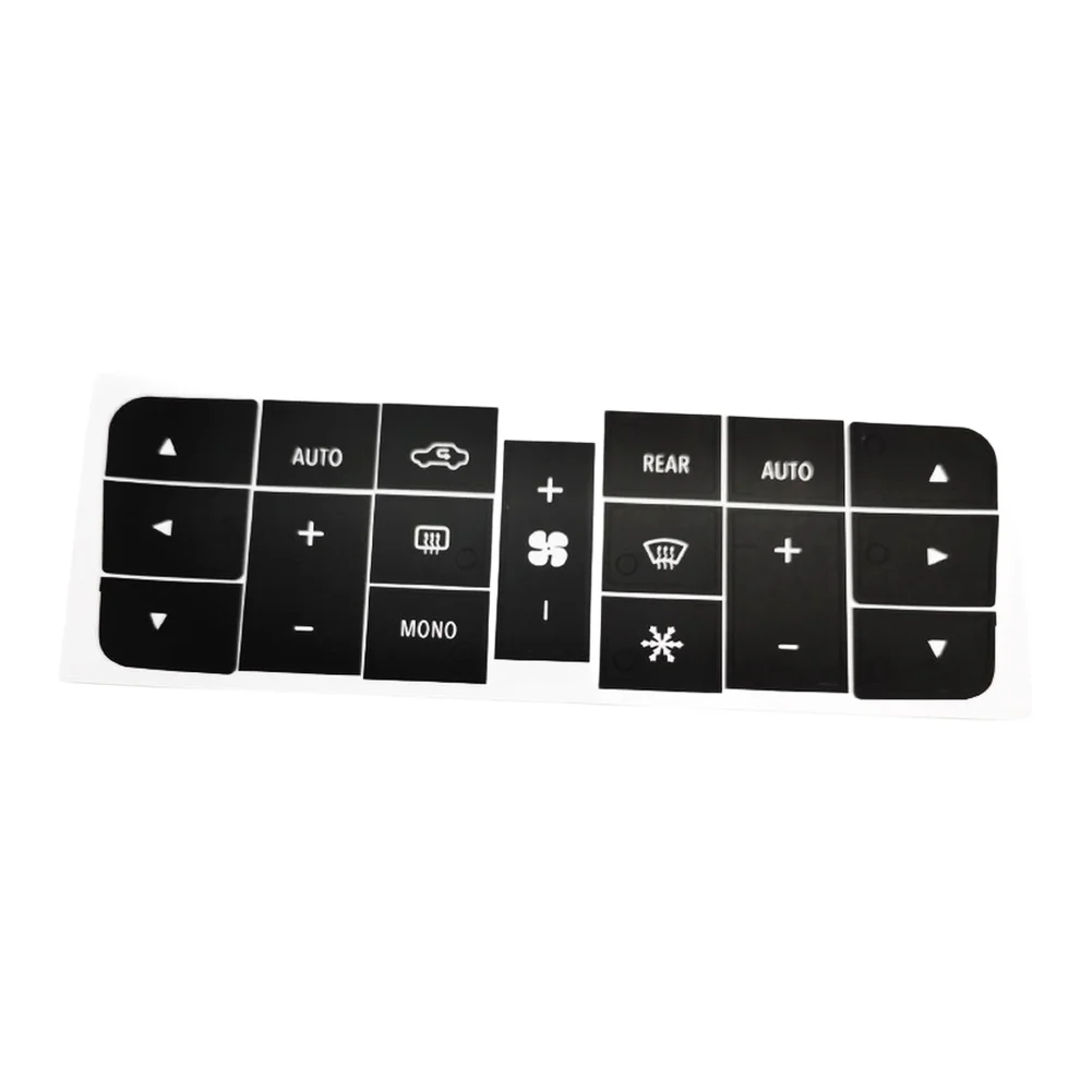 For Worn Button Repair Button Overlay Sticker Panel Sticker White Lettering Design Reduced Light Penetration For