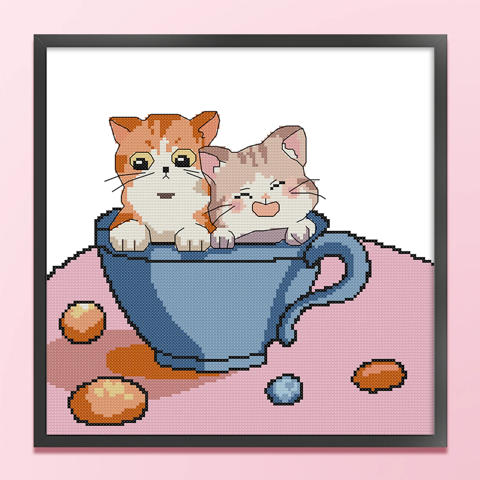 الحيوانات كامل 14CT DIY مختوم التطريز التطريز كاتب أطقم عبر الابره الفن والحرف مجموعات للبالغين ديكور المنزل #3