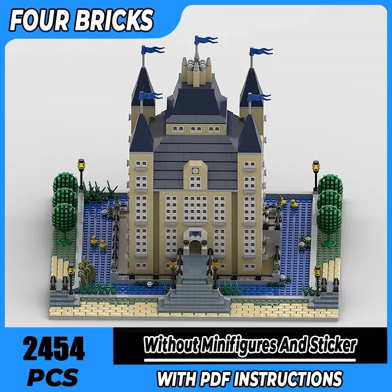 

Строительные блоки Moc Heemstede Castle, мини-версия, технология, модульные кирпичи, модель, подарки, рождественские игрушки, наборы «сделай сам», сборка