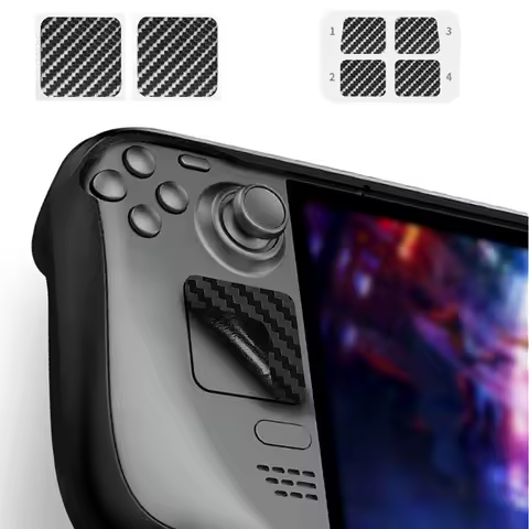 Matte Carbon Fibre Sticker Touchpad Protector Trackpad Cover For Valve Steam Deck R4 L4 L5 R5 Trigger Buttons Skin Accessories