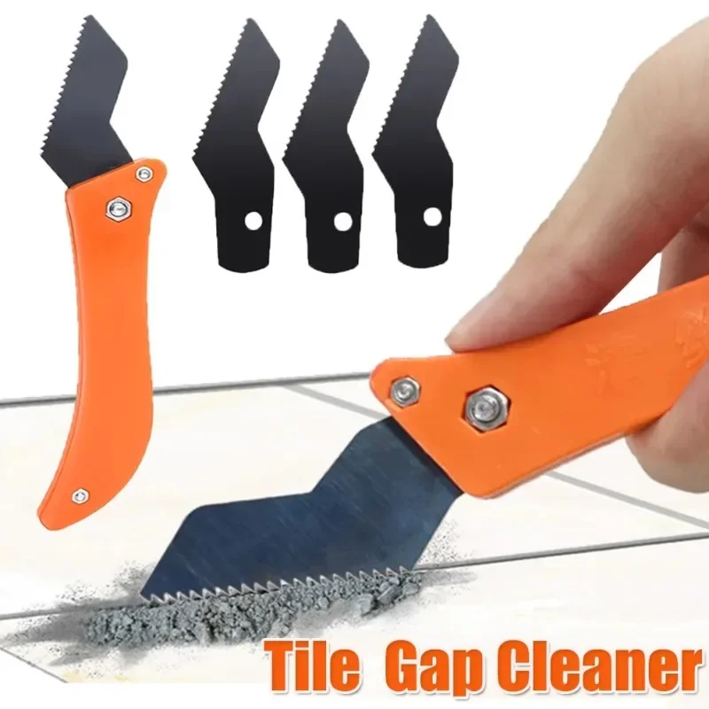 1/4Pcs Tungsten Carbide Cutter Blades for Tile Gap Grout Remover Wall Floor Tiles Joint Cleaning Wallpaper Paint Scraper Tools