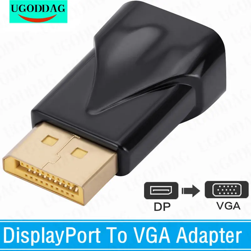 Convertitore Video DisplayPort da DP a VGA 1080P Display maschio porta a adattatore VGA femmina per proiettore PC Monitor portatile DVDTV