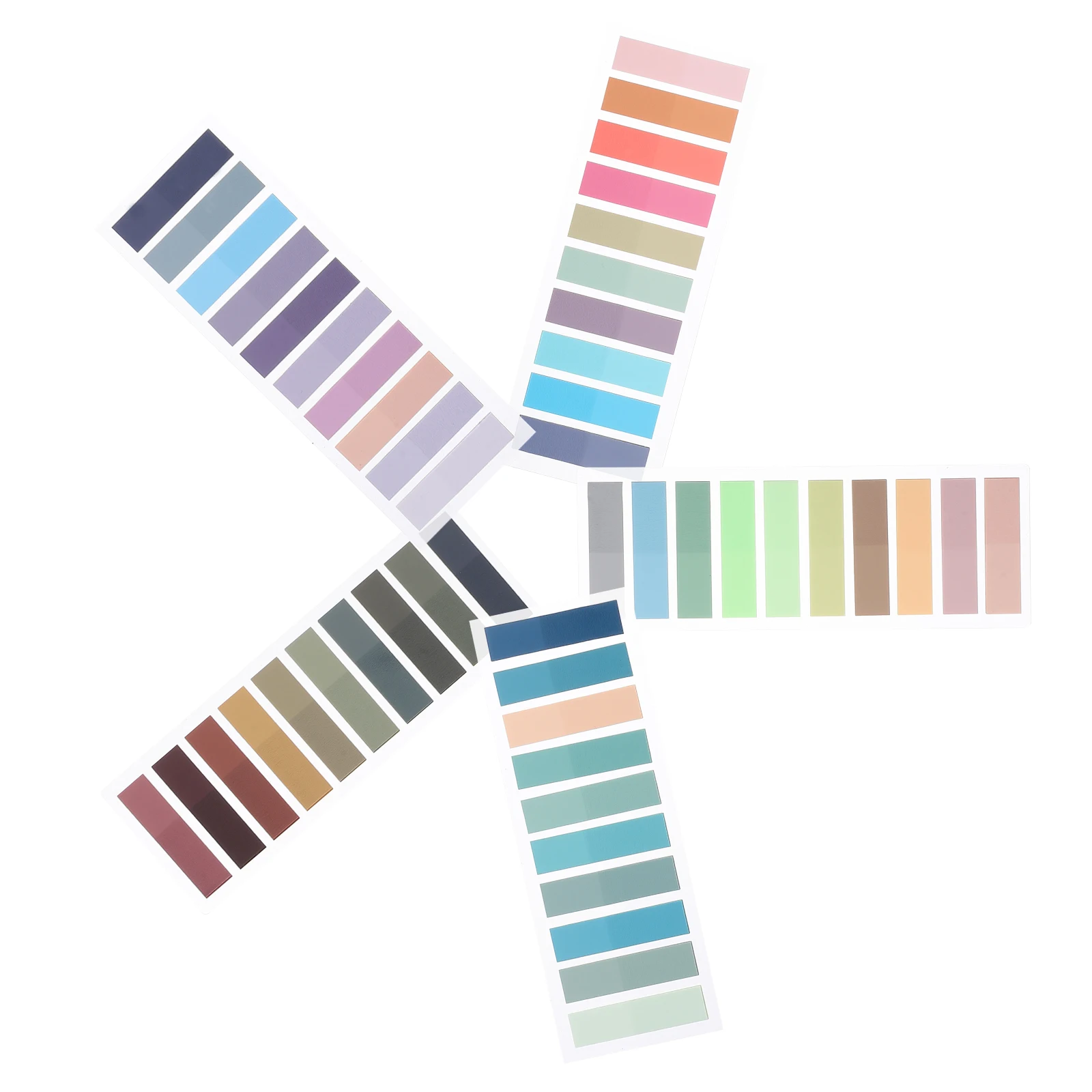 Sticky Index Tabs Professional Highlight Strips Reading Markers Transparent Soft Texture Long Lasting Adhesion Colorful