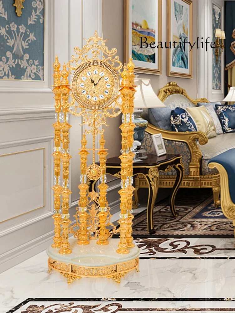 

Clock Hotel European Villa Living Room Vertical Classical Clock Clock Quartz Movement European Floor Mechanical