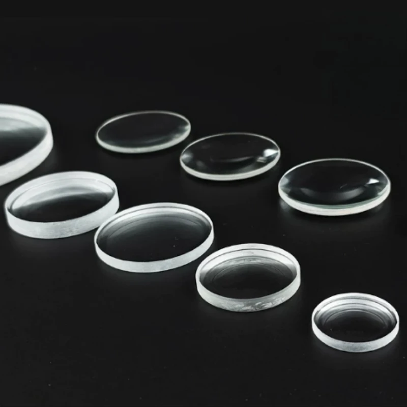 30-50mm Biconvex Biconcave Optical Glass Lens Positive Negative Spherical Lens Slice for  High Power LED Optical Fitting Parts