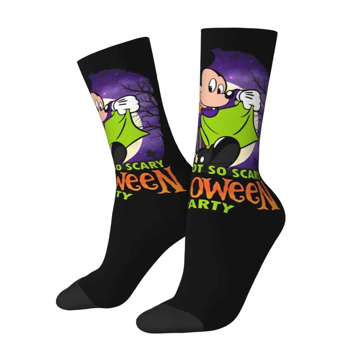 Halloween Disney Mickey Skarpetki Merch Miękkie środkowe skarpetki rurkowe pochłaniające pot