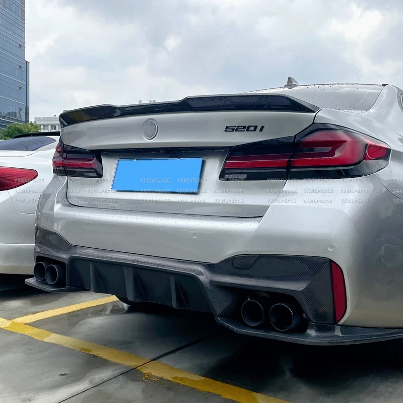 For BMW 5 Series G30 F90 M5 2018-2022 Spoiler ABS Material PRO Style Rear Trunk Lip Spoiler Wing Body Kit Accessories