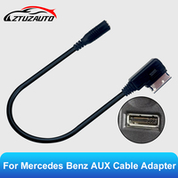 Media to Stereo 3.5mm Audio Auxiliary Adapter AMI Cable in AMI MDI for for Mercedes Benz W212 S212 W218 C300 W207 W204 W221