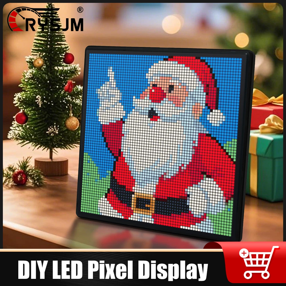 

DIY Pixel Display RGB LED Panel Lamp Programmable Digital Creative Display Light APP Control Bluetooth-compatible Lamp Screen