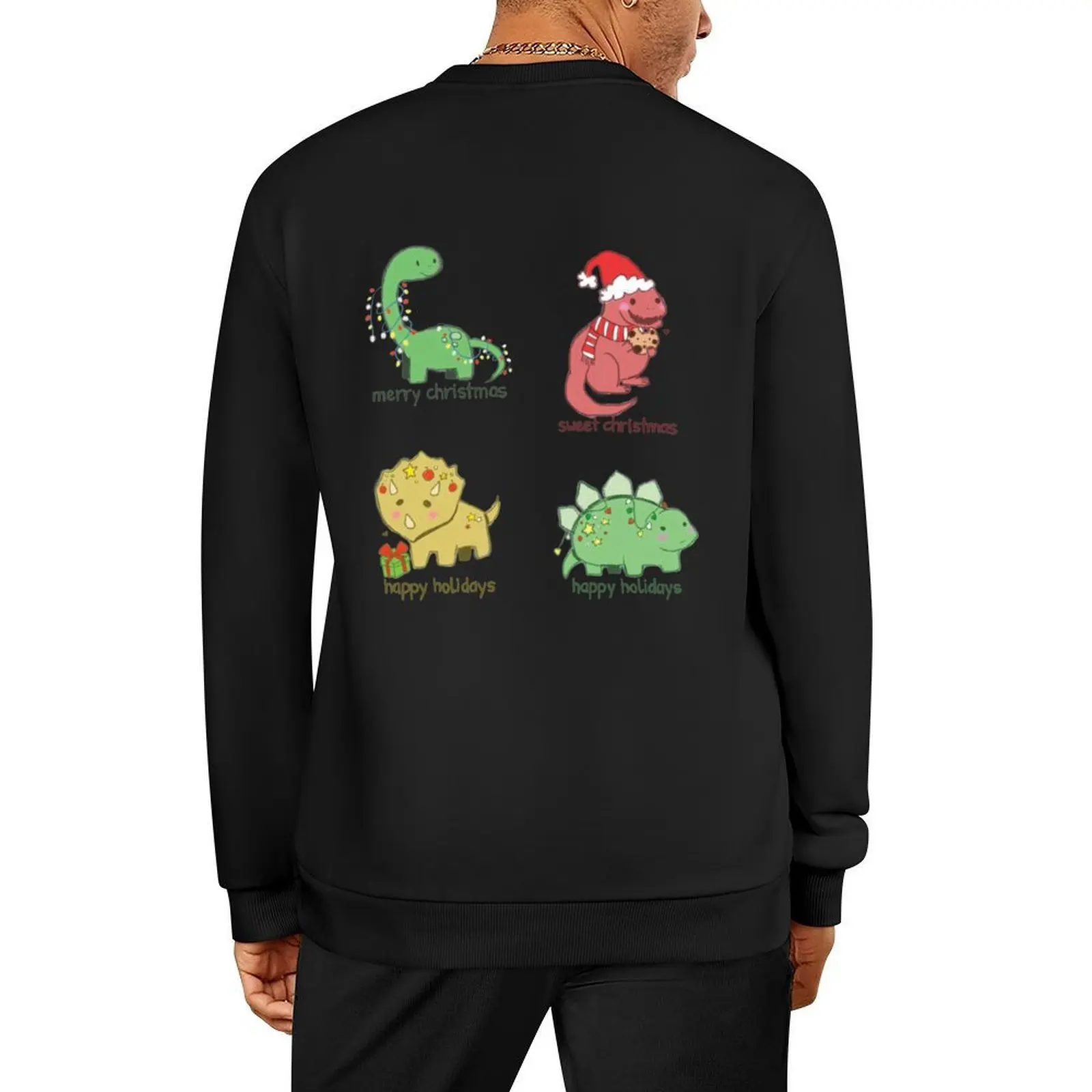 

Christmas dinosaur T Rex, merry christmas Pullover autumn new products blouse men's clothes aesthetic clothing new sweatshirt