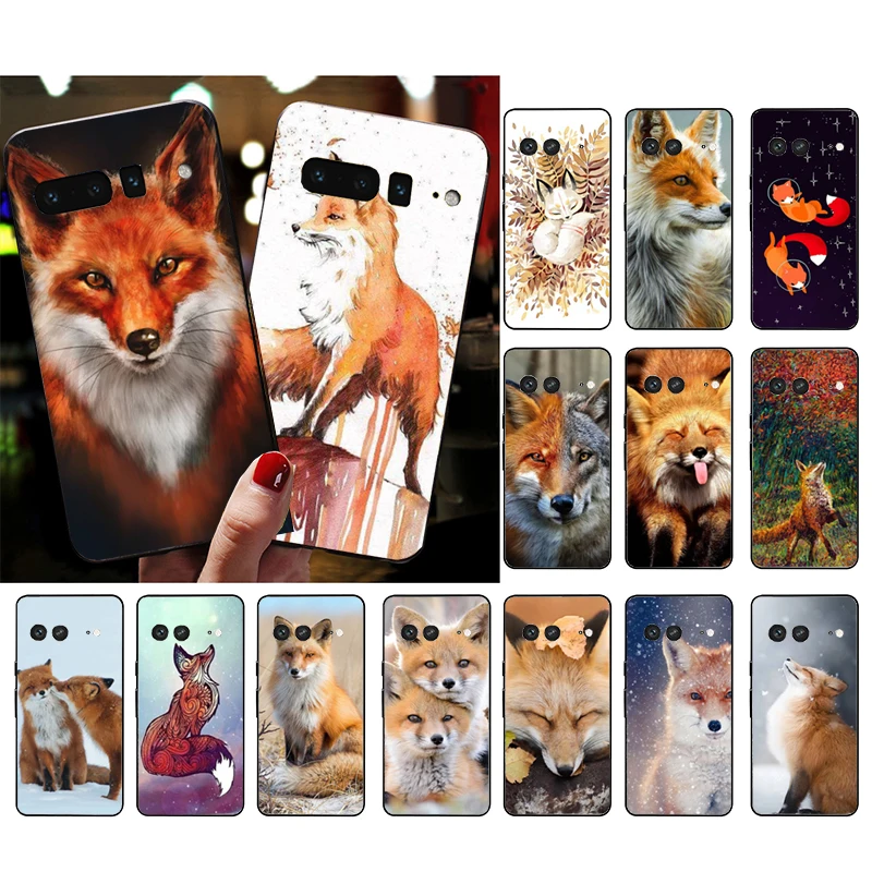 Funda de teléfono para Google Pixel 10 Pro XL 9 Pro XL 9A 8 7 6 Pro Pixel 8A 7A 6A Pixel 8 7 6 5 Fox