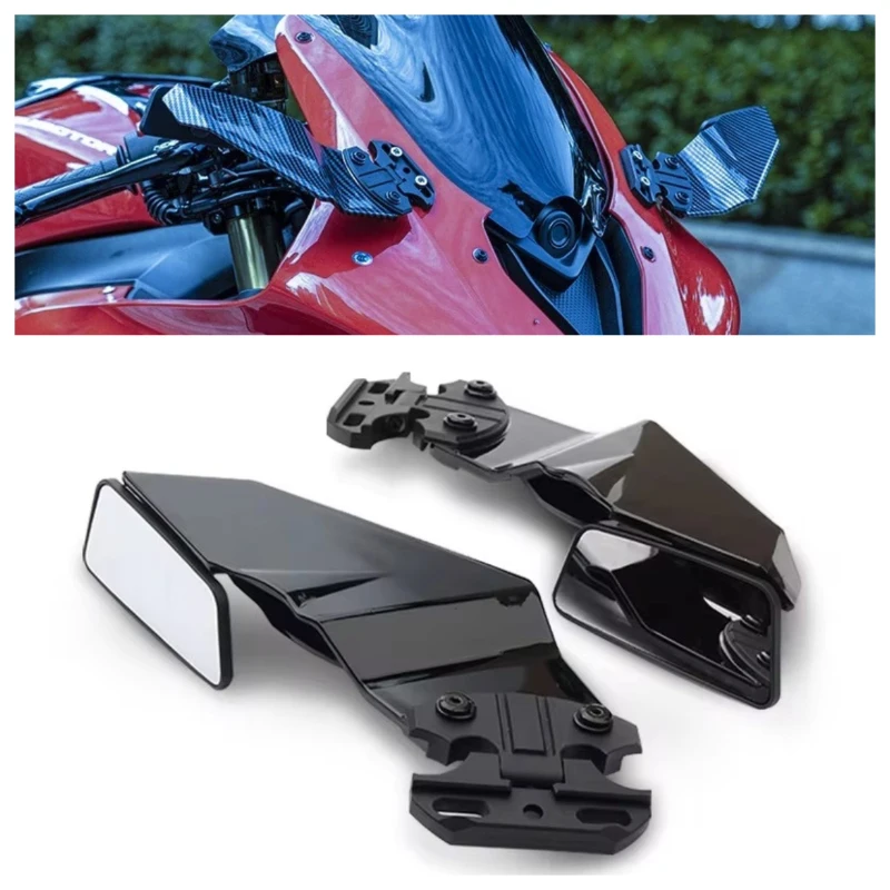 Motorcycle Mirrors For Yamaha YZF R1 R1M R3 R6 R6S R7 R15 R25 R125 Conversion Wind Wing justify Swivel Side Mirror
