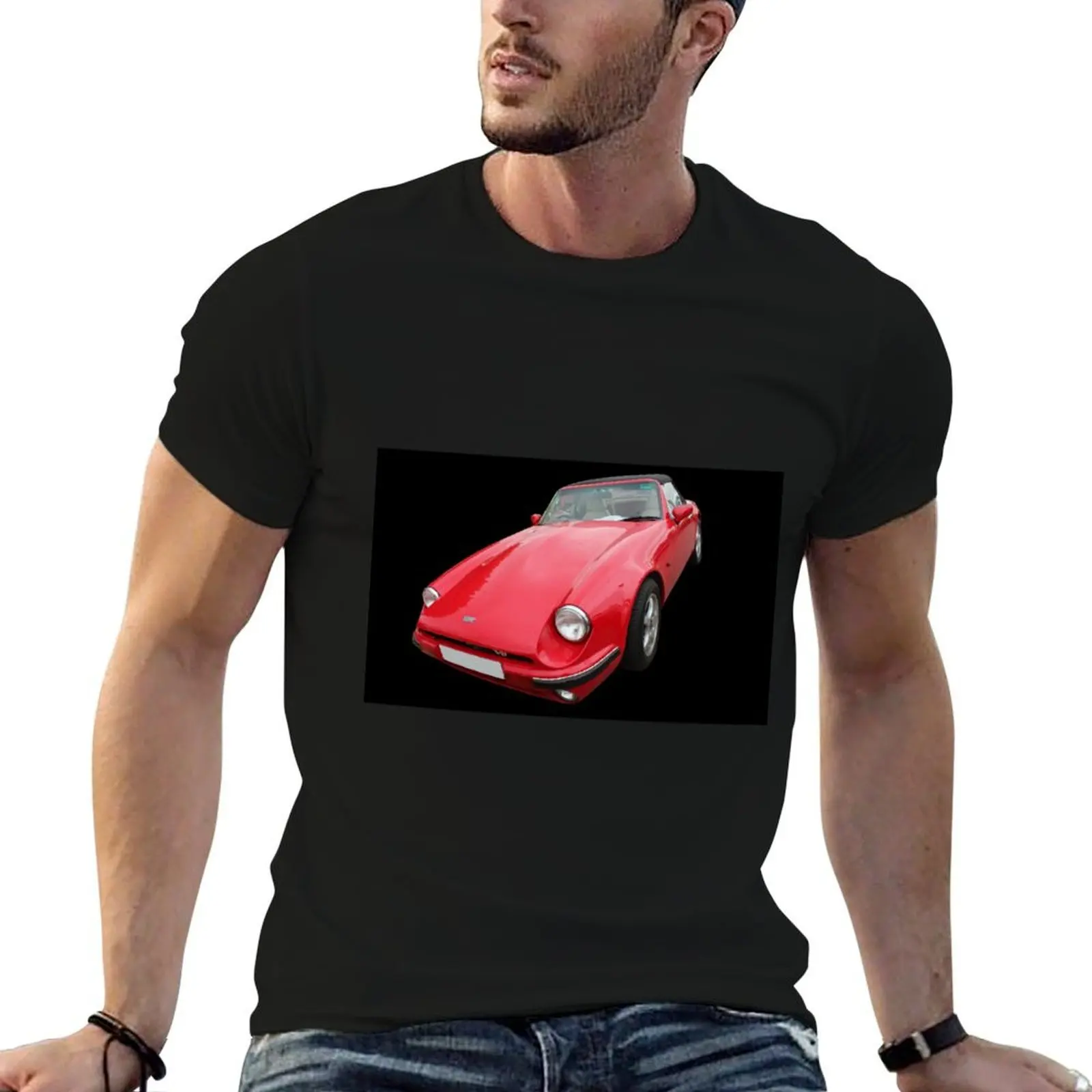 Classic TVR V8 T-Shirt Basic Regular Fit Casual T-Shirt