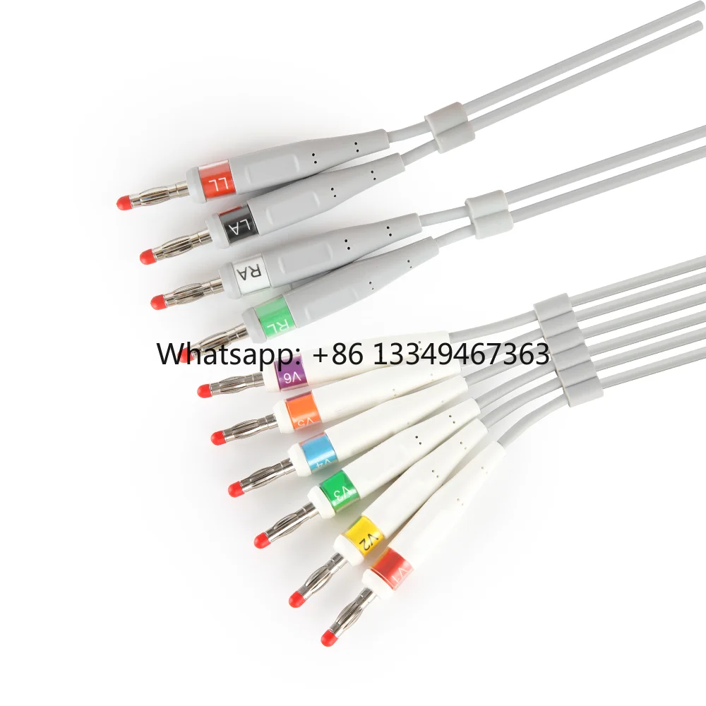 compatible-with-leads-direct-connect-ekg-cable-with-40mm-banana-iec-connector-fast-shiping