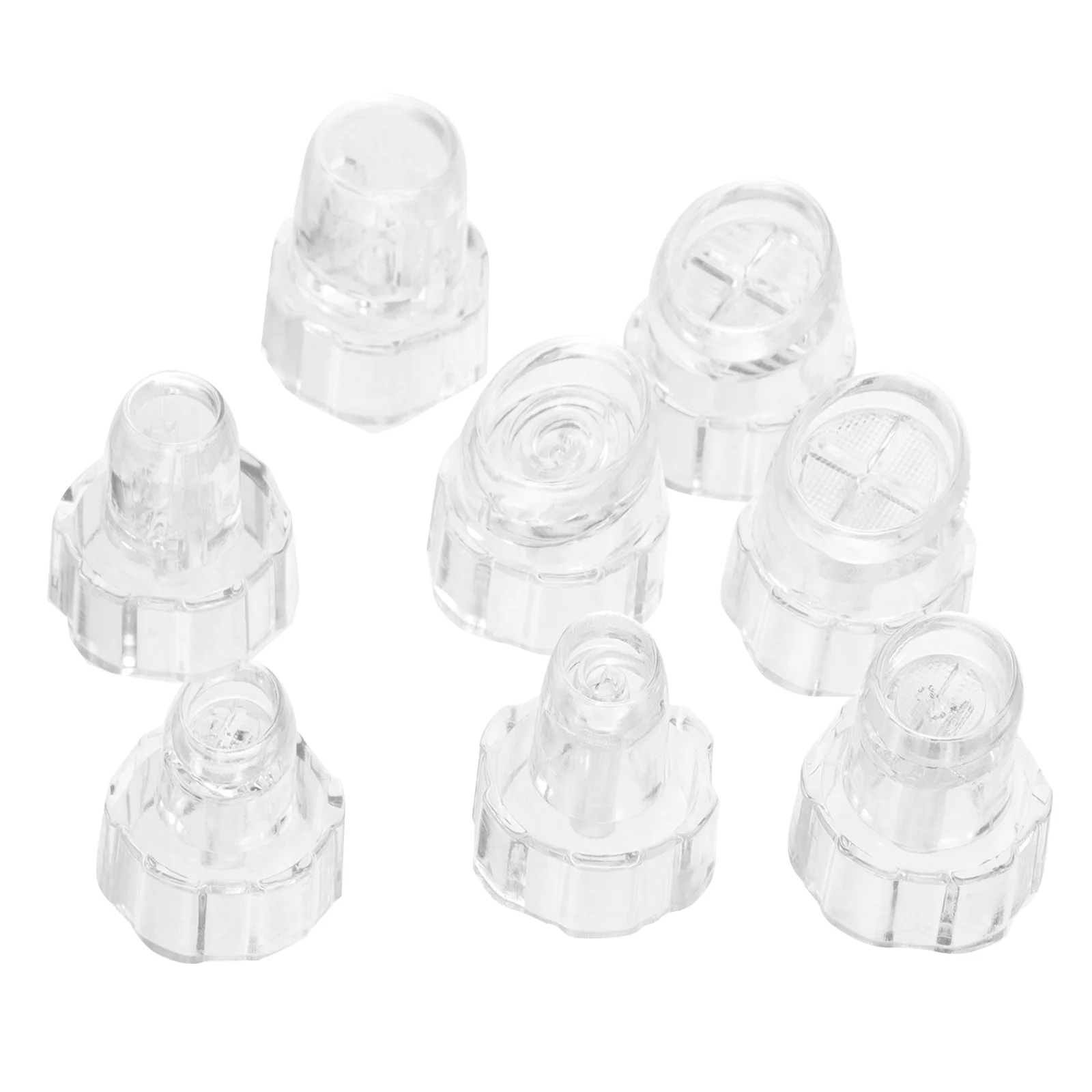 8 Pcs Small Bubble Tip Facial Machine Accessories Replacement for Water Oxygen Parts Apron