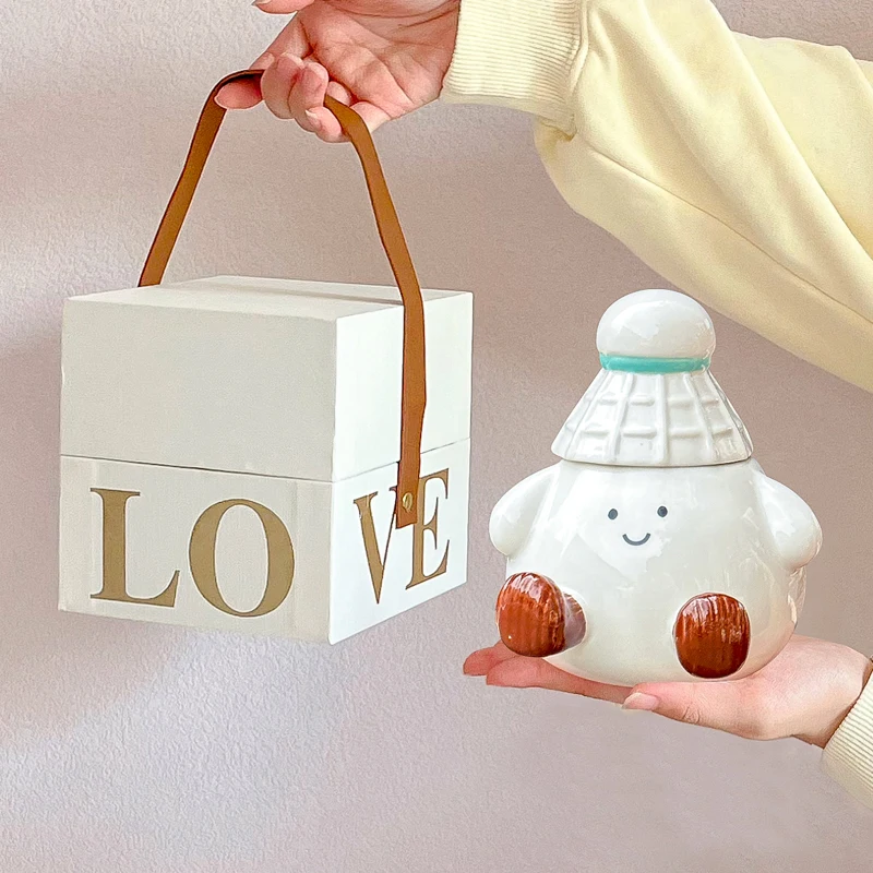 

Ceramic White Coffee Cup Creative Turkish Cute Portable Coffee Cup Cold Lids Reusable Forminhas Para Doces Home Decoration