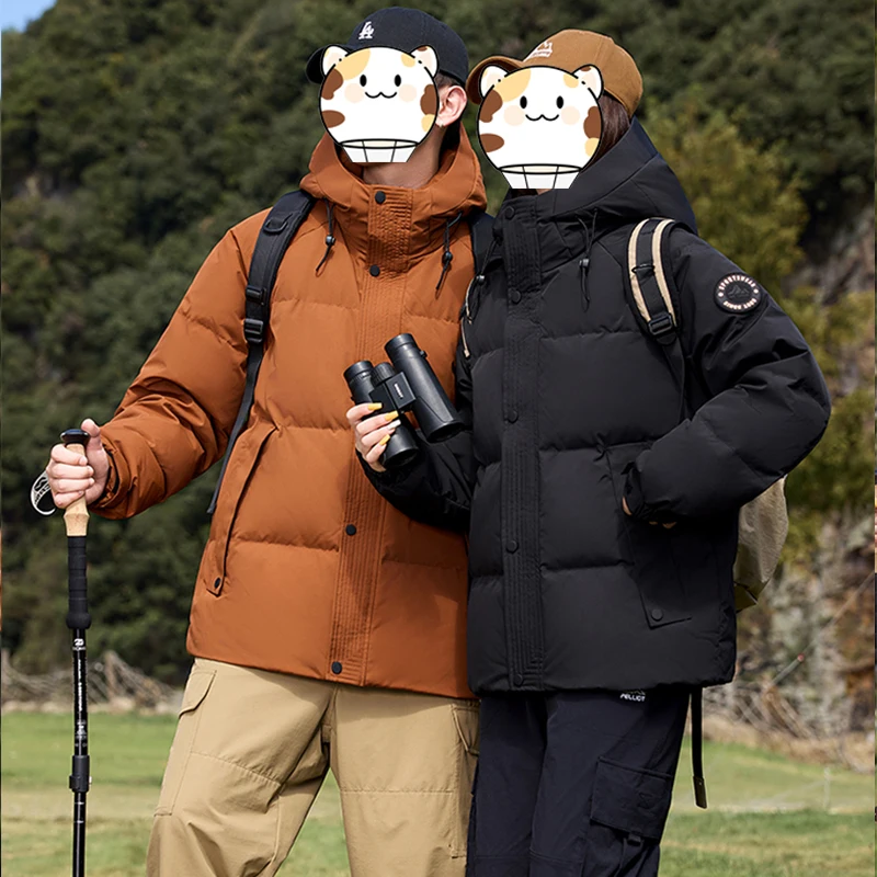 سترة شتوية بغطاء للرأس بتصميم جديد 252508 - معطف سميك ودافئ مناسب لكل من الرجال والنساء. لديه حشوة إضافية #2