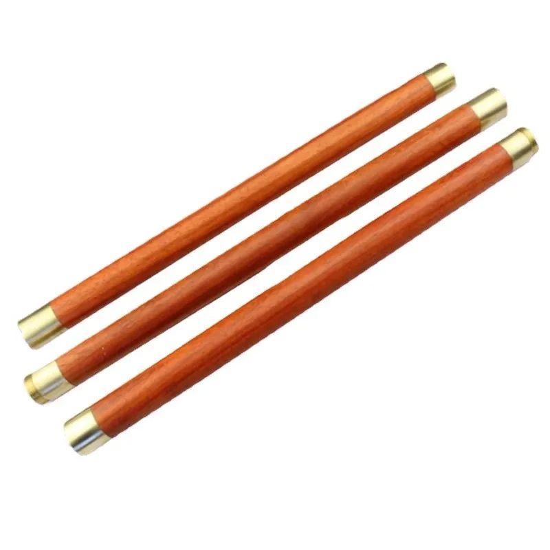 Tai Chi Stick African Padauk Martial Arts Qigong Kungfu Exercise Equipment Health Training Self-defense Yin Yang Accessories