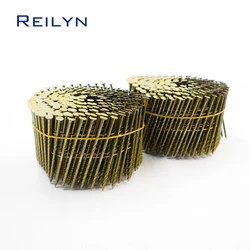 Coil Threaded Nails 50mm 64mm 70mm 80mm 90mm for CN55/CN70/CN80/CN90 Pallet Coil Nailer for Wood Pallet Making Upholstery