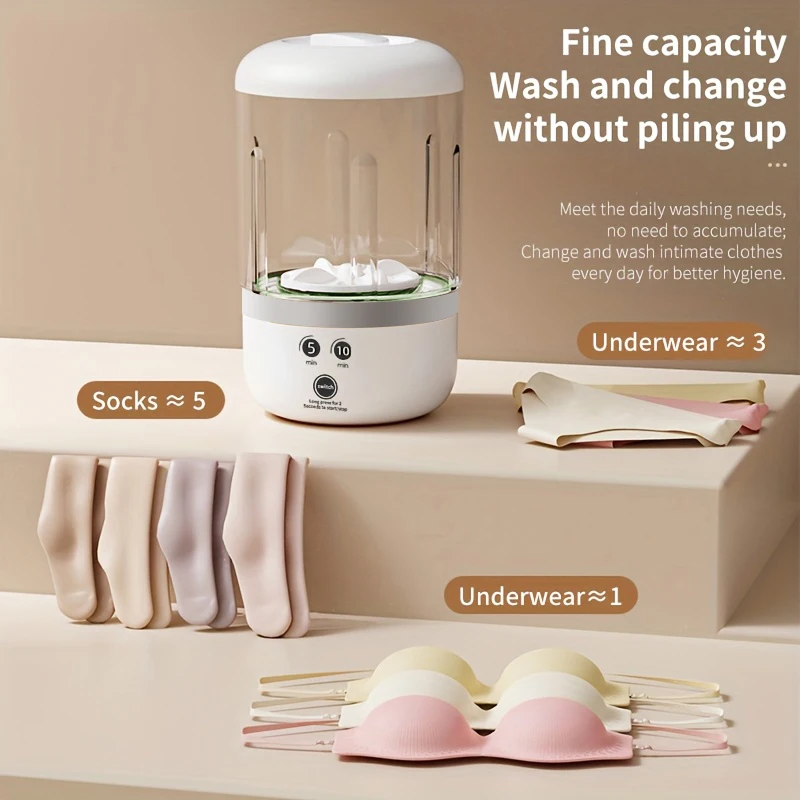 غسالة أوتوماتيكية محمولة بمنفذ USB، لا حاجة إلى توصيل، ولا حاجة للتجميع، ضرورية للاستخدام في التخييم في الهواء الطلق