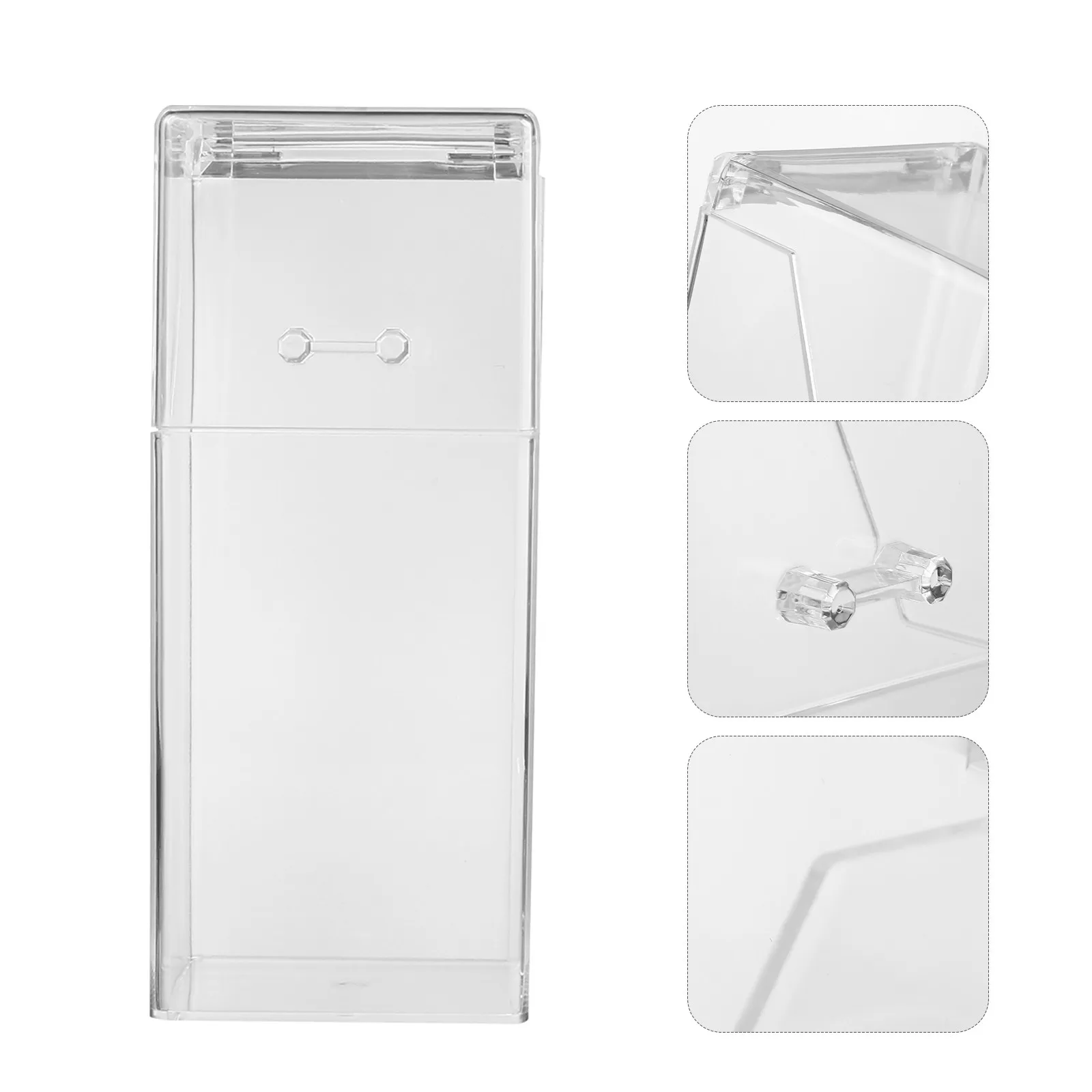 

Набор из 2 прозрачных акриловых органайзеров для кистей для макияжа, пылезащитные тубы для хранения для ванной, туалетного столика, путешествий