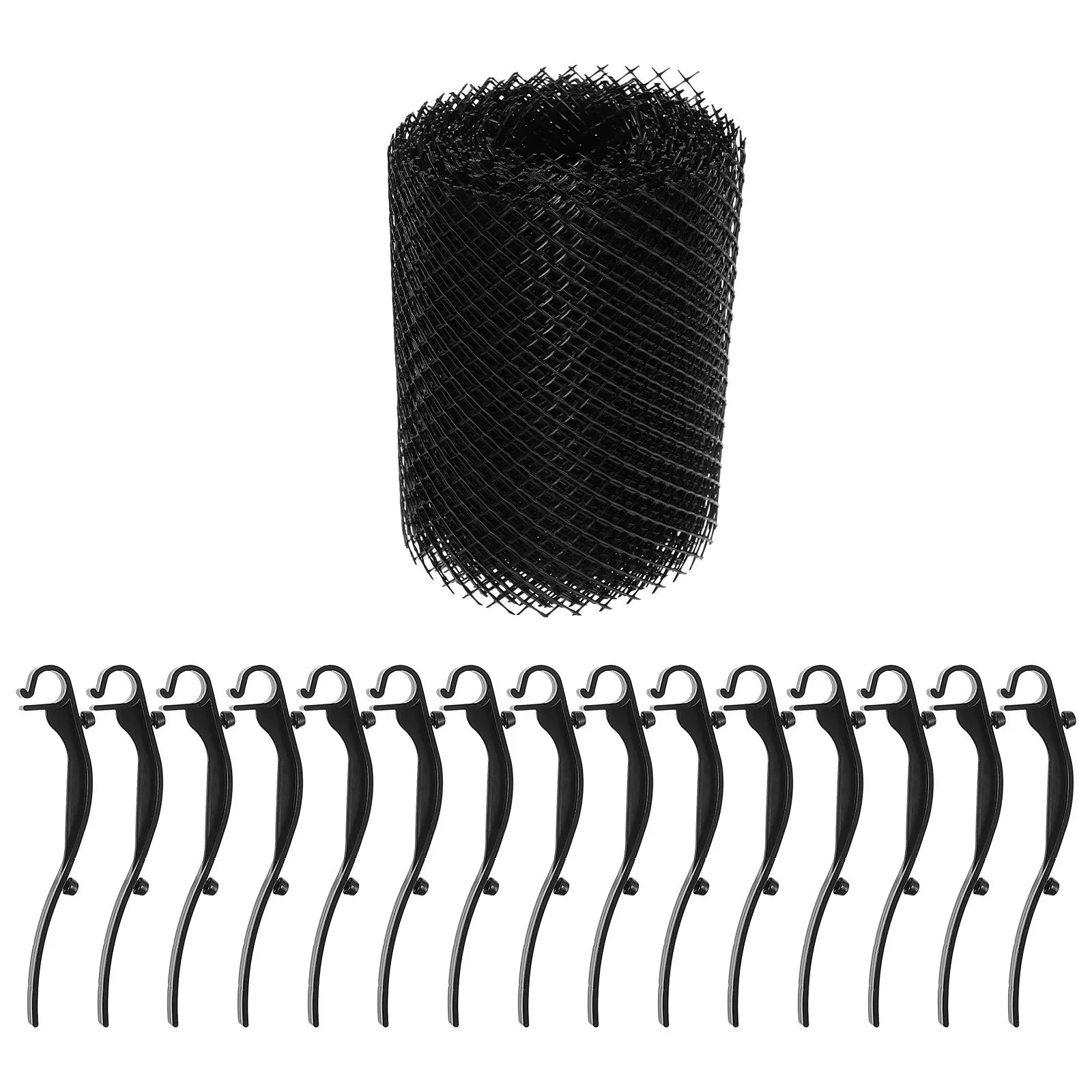 Plastic Mesh Gutter Guard 5M Length Clog Resistant Drain Screen for Balcony Garden Gutter Leaf Branch Filter Protection Netting