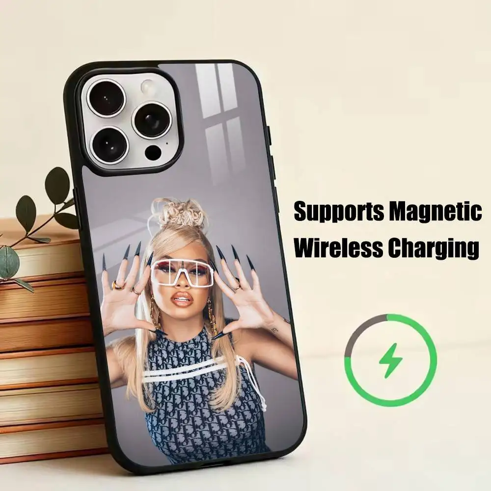 Latto Big M-Mama R-Rapper  Phone Case For iPhone17,16,15,14,13,12,11 Plus,Pro Supports Magnetic Wireless Charging Gift