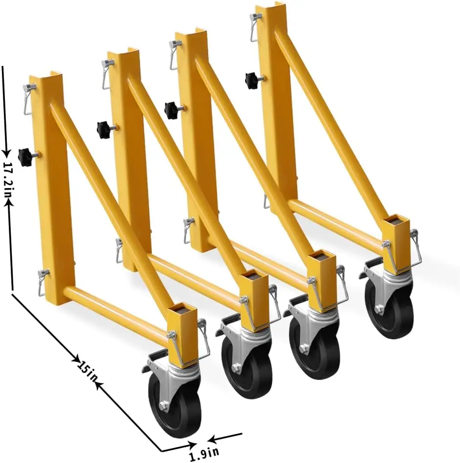 Scaffold Outriggers Baker Scaffold Heavy Duty 4-Pack with Casters