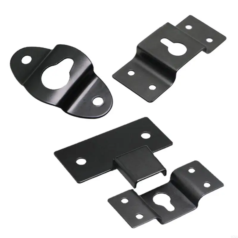 97QA Universal Audio Speaker Wall Mount Bracket Ceiling Stand Clamp Surround Speaker Rear Hook Hanger Plate for Speaker