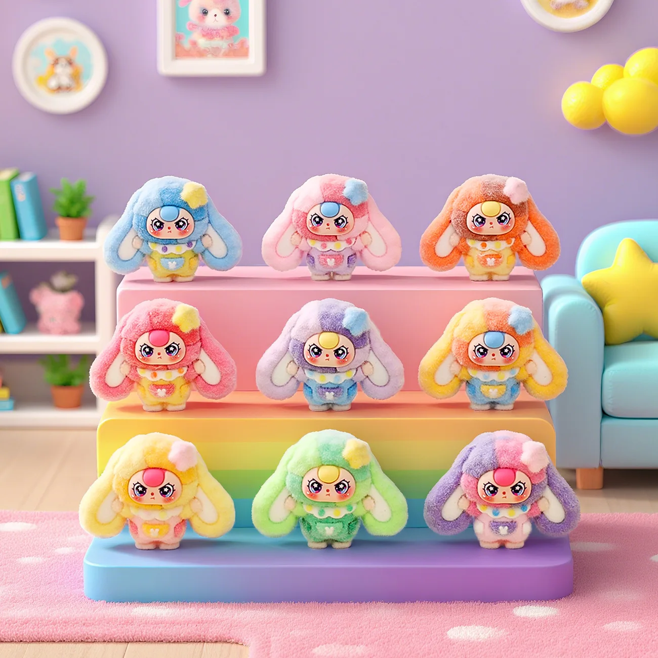 جديد صغير الكرتون الطفل سلسلة ثلاث سنوات لطيف الكرة لعبة مكتب العنصر الزخرفية للاستخدام المكتبي #2