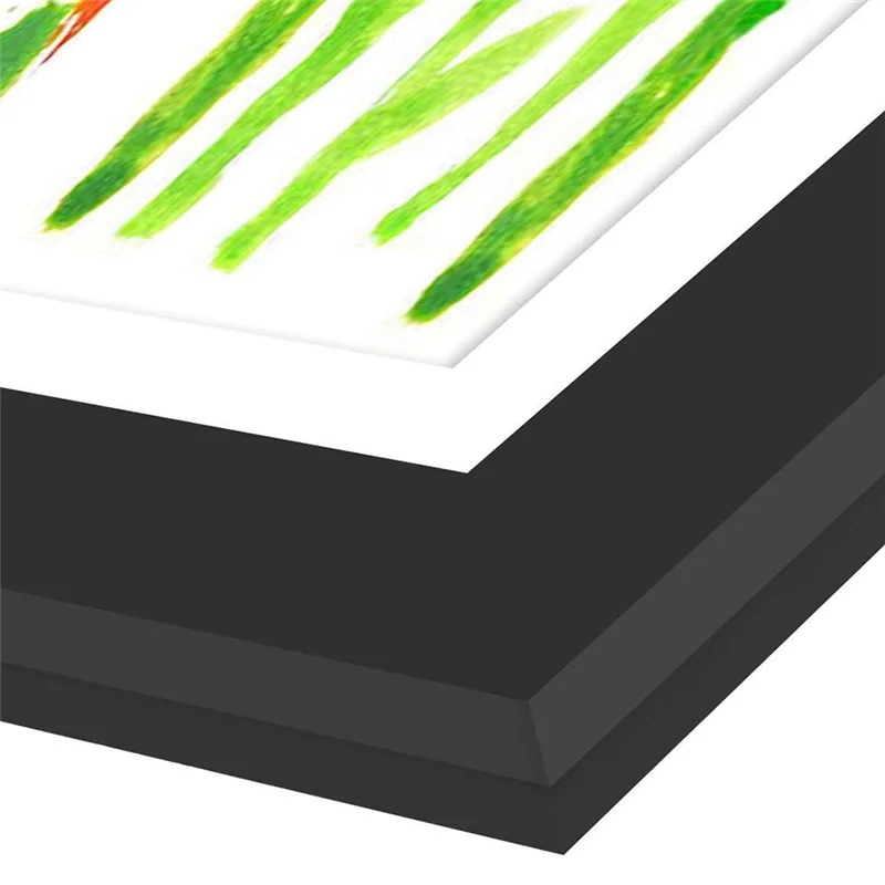 เด็กพลิกกรอบรูปเปิดด้านหน้าเด็ก Art จอแสดงผลกรอบ 13.8X10.4 นิ้วสําหรับเด็กวาด Crafting (สีดํา,2 ชิ้น)