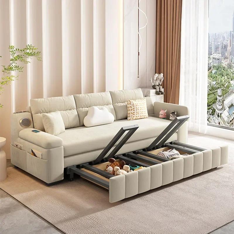 Large Baby Modern Sofas Cozy Relaxing White Recliner Armchair Sofas Floor Daybed Divani  Furniture Living Room image 3