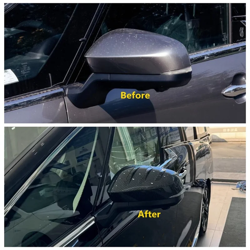 

For Toyota Alphard Vellfire 40 Series 2023 2024 Car Rearview Mirror Cover Side Mirror Cap Trim Exterior Accessories Parts