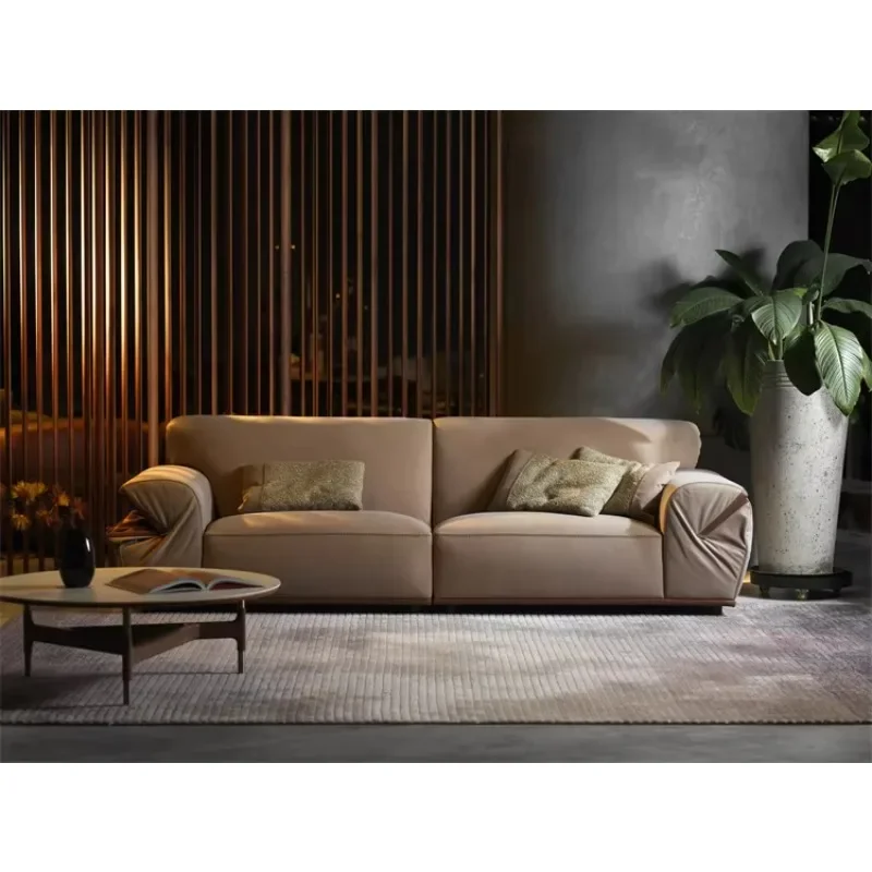 Modern combination sofa, contemporary leather living room set furniture sofa