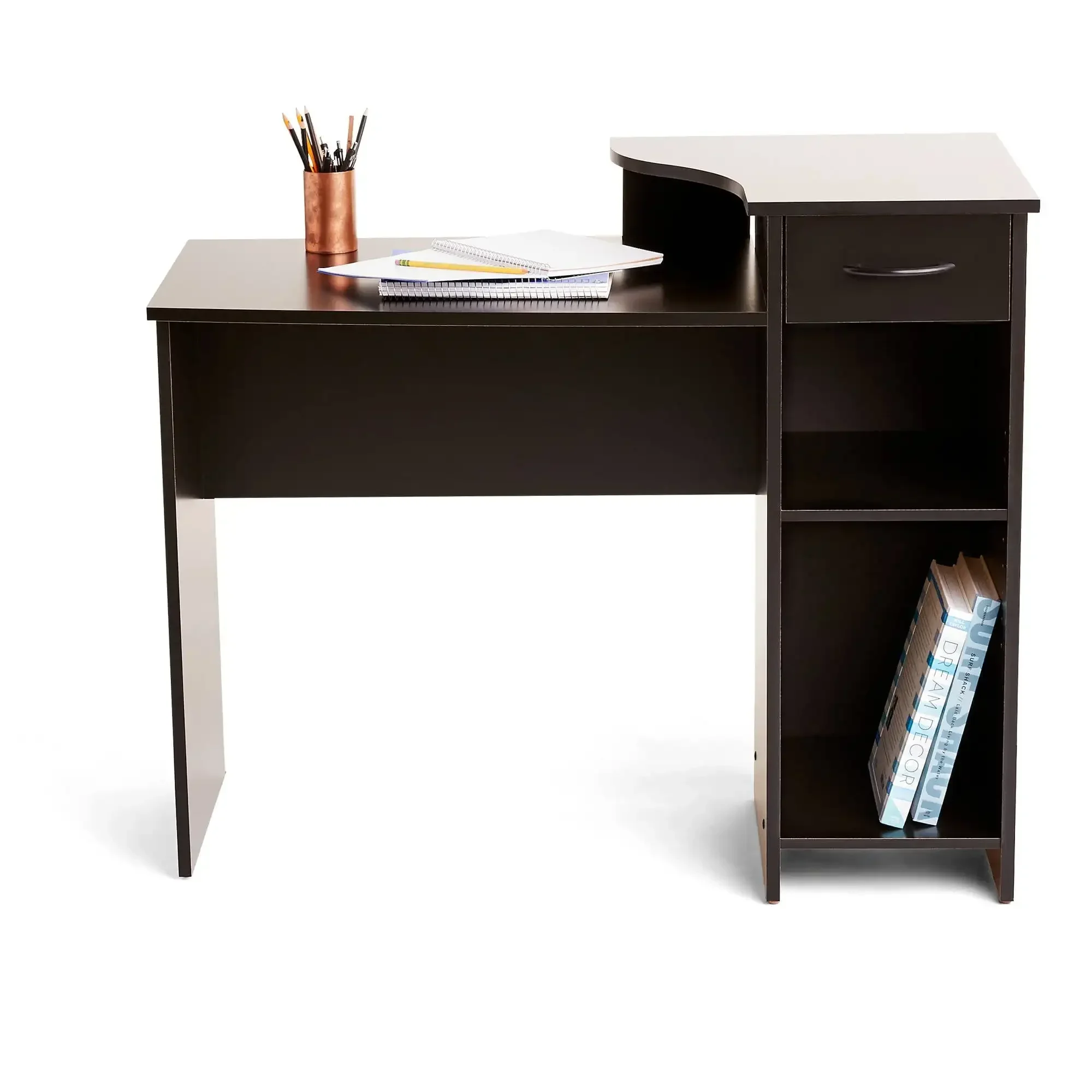 Student Desk with Easy-Glide Drawer, Blackwood Finish