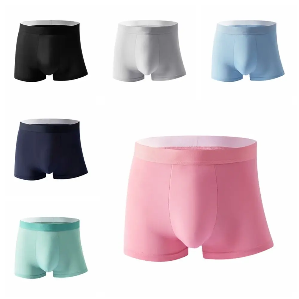 3 pezzi traspiranti Traceless da uomo Ice Slik mutandine a vita media semplici slip senza cuciture mutande lingerie intimo per uomo da viaggio