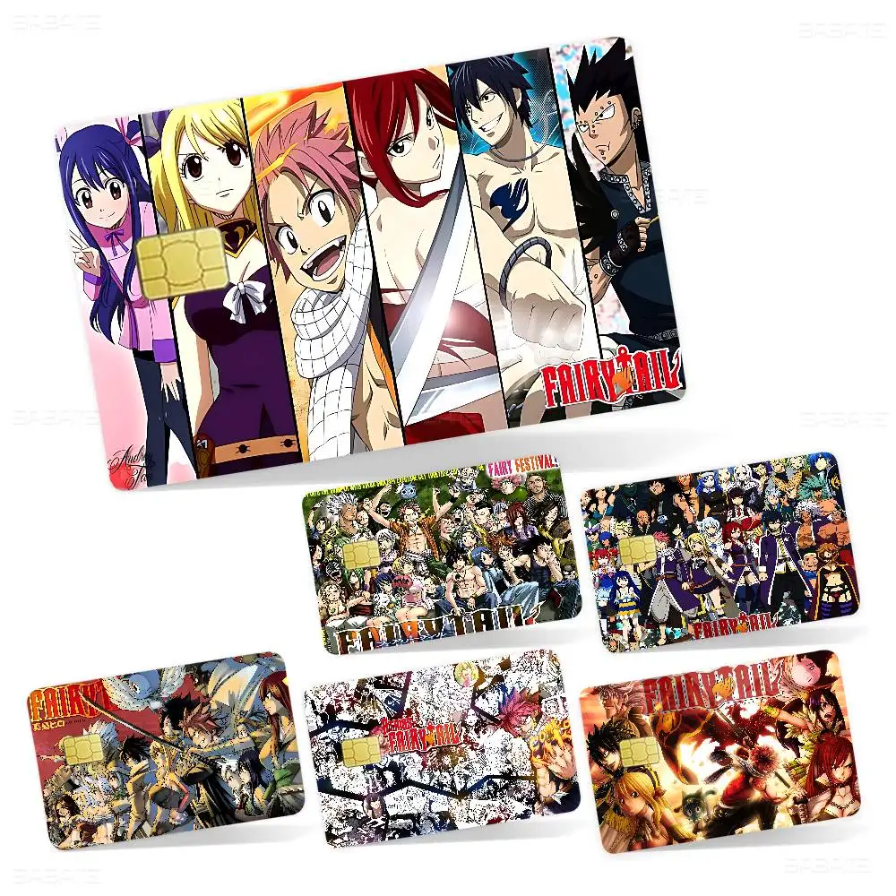 Fairy Tail Anime Anime Spend or Save Funny Shell On Off Ultra Thin No Fade Sticker Skin Cover Film for Debit Credit Card