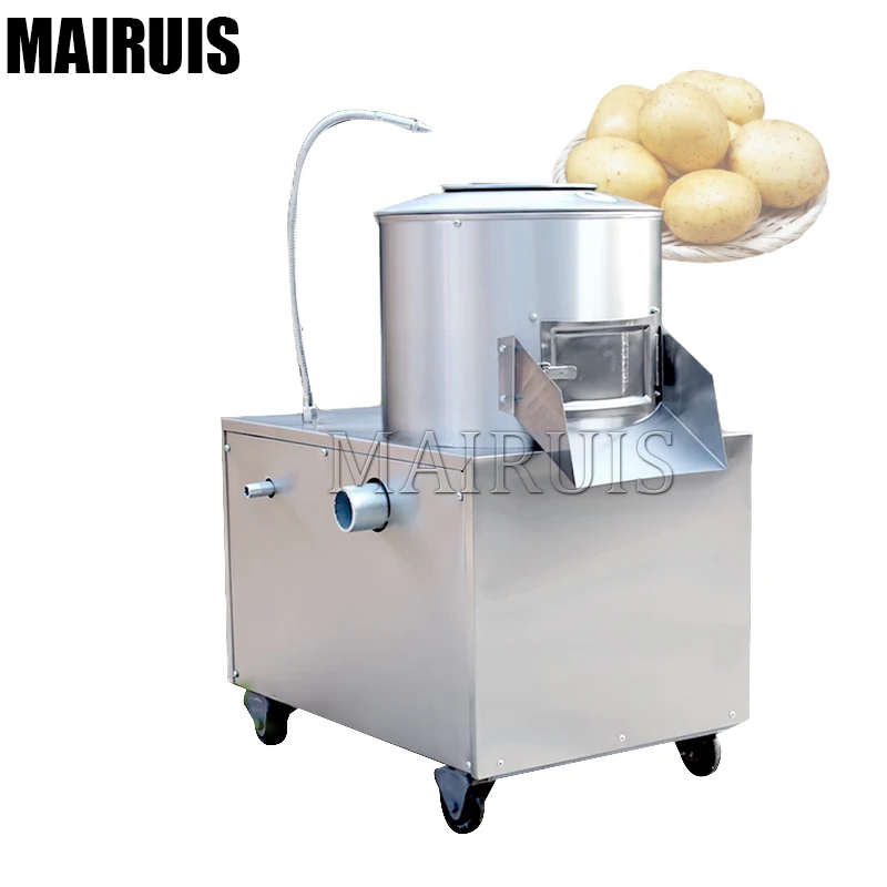 Industrial Potato Chips Cleaning Peeling And Cutting Machine