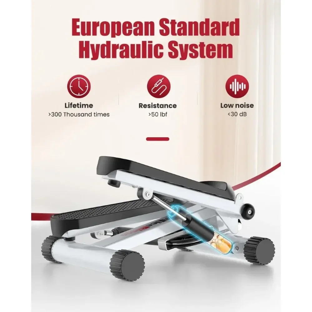 

--Мини-шаговые ступеньки для упражнений дома с эспандерами, под столом, шаговый станок емкостью 300 фунтов