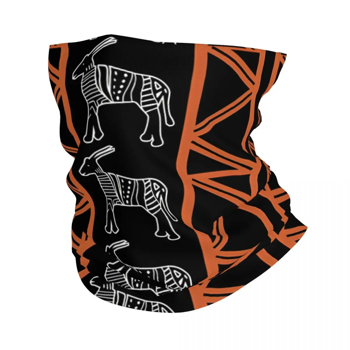 African Safari Scarf Neckerchief Neck Face Mask Polyester