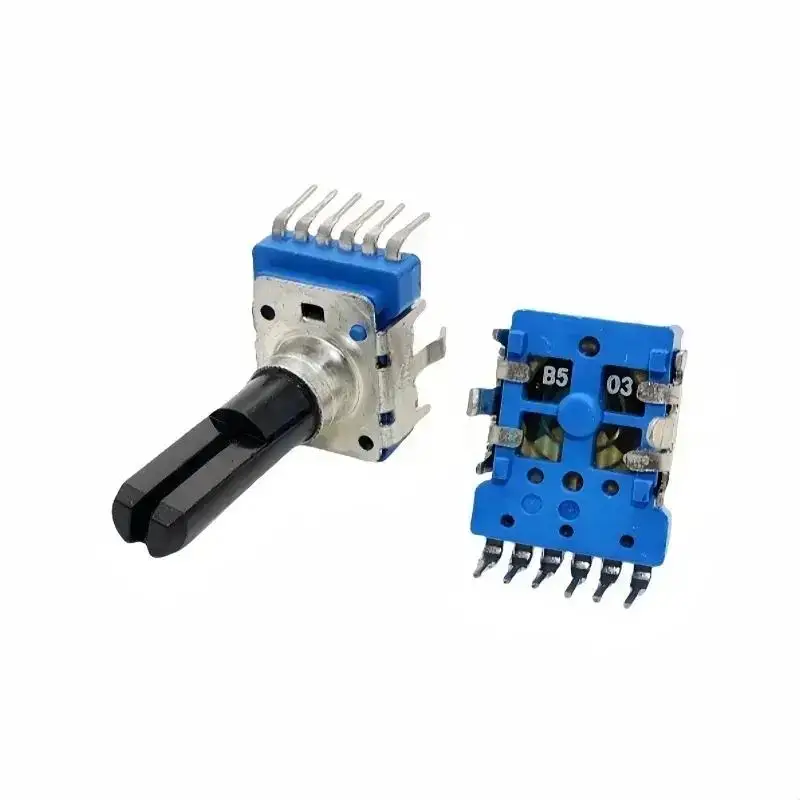 3 uds RK12 potenciómetro doble de 6 pines A10K B103 B203 B503 B104 altavoz de órgano electrónico ajuste de volumen de Audio B10K B20K B50K B100K